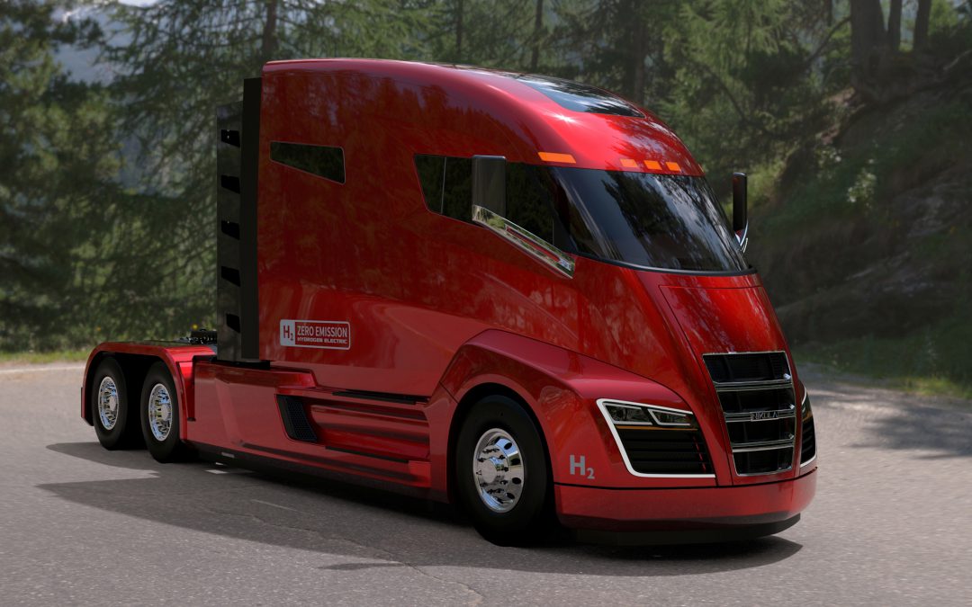 Hydrogen fuel cell powered trucks