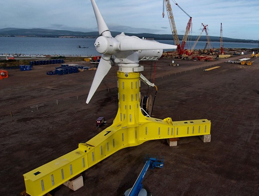 Large-scale under-water energy farm